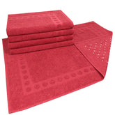 Jogo com 5 toalhas de piso com Antiderrapante