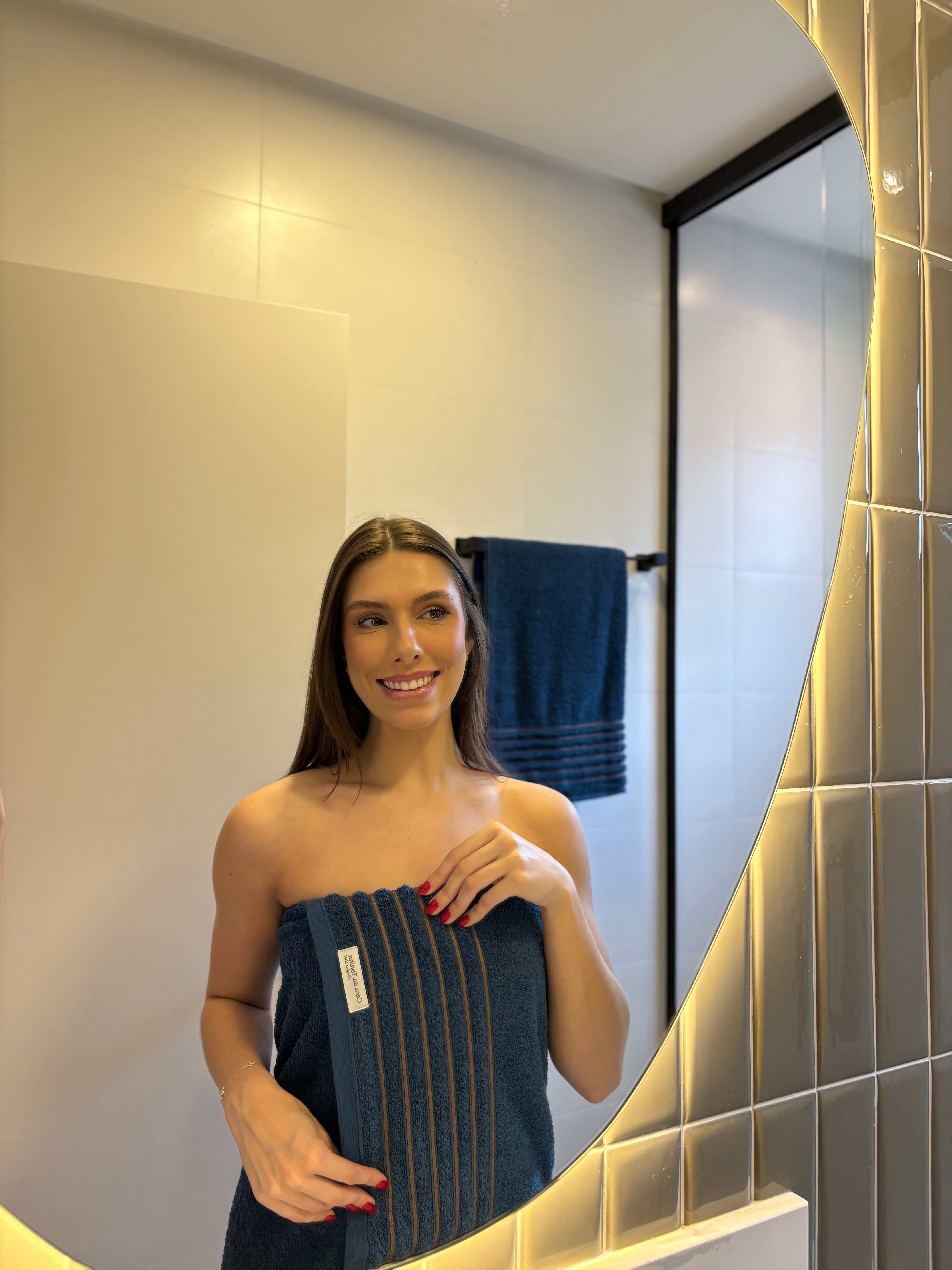 Toalha de banho Gramatura 500g/m² -  kit com 5 - 100% Algodão Confort Soft - Coleção Essence