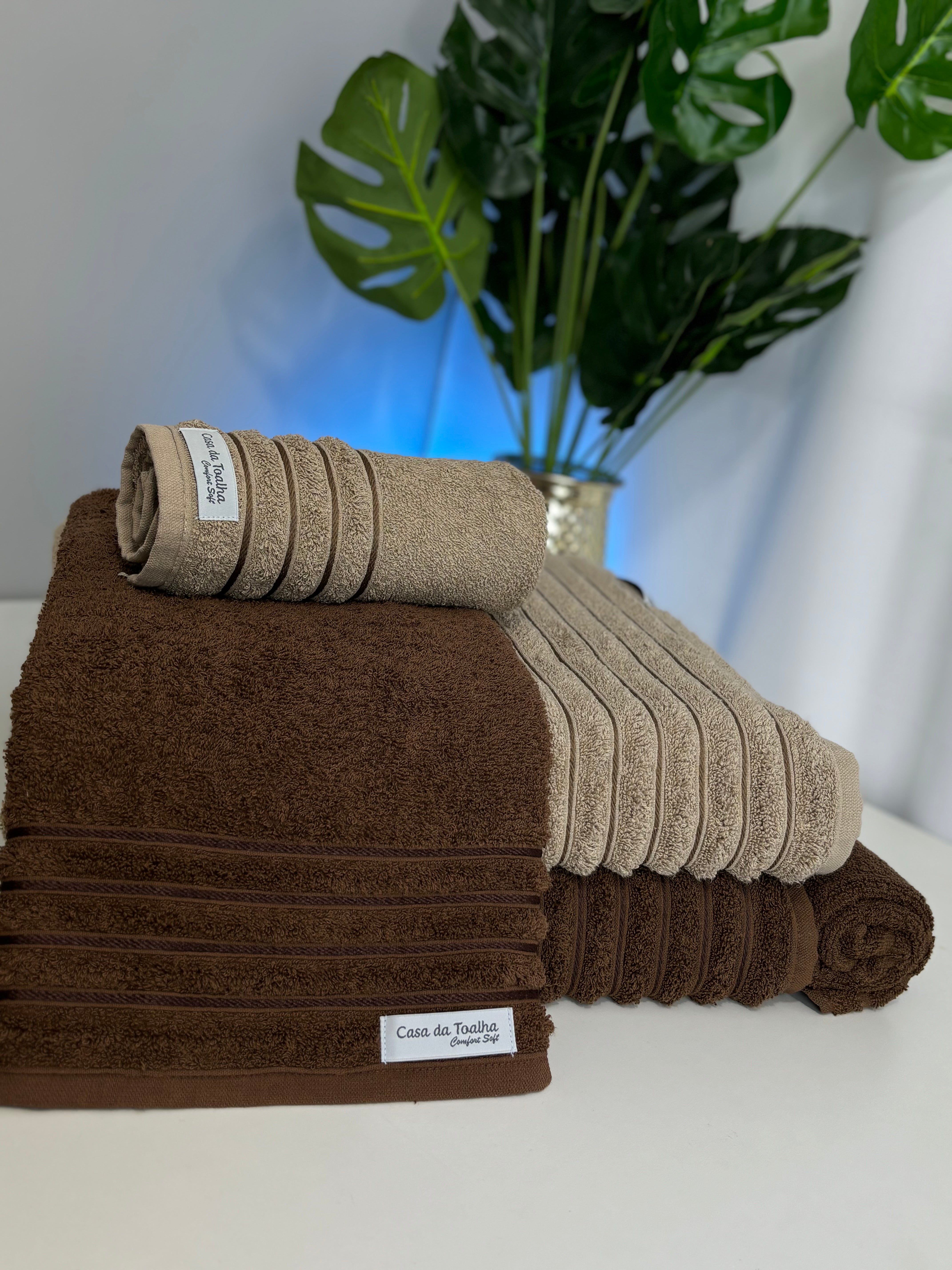 Jogo de Toalha Essence 5 Peças - Gramatura 500g/m² - 100% Algodão Confort Soft