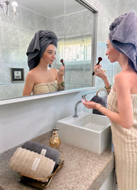 Kit com 5 toalhas de banho gramatura 500 fio penteado 100% Algodão