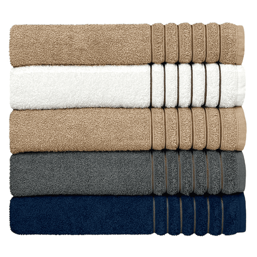 Toalha de banho Gramatura 500g/m² -  kit com 5 - 100% Algodão Confort Soft - Coleção Essence